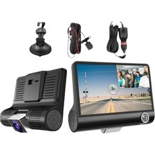 Frefly Store Araç Içi Kamera 4'' LCD Ekran 3 Kameralı 170° Geniş Açı 1080P G-Sensör Gece Görüşlü Uyumlu Yol Kayıt