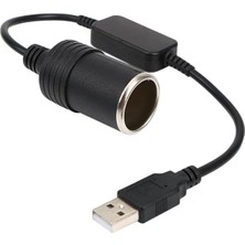 Frefly Store USB 2.0 Araç Çakmaklığı Çevirici - 5V 2A'DAN 12V 800MAH