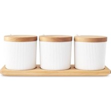 Frefly Store 3'lü Standlı Baharat Takımı, Modern ve Şık Tasarım