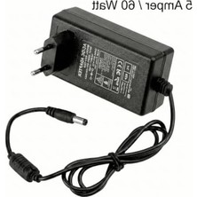 Frefly Store 12V Güç Adaptörü, 5 Amper 60 Watt, LED Şerit ve Modemler Için Uygun