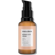 Frefly Store Maruderm Retinol%0.3 Su Bazlı Cilt Yenileyici Bakım Serumu – Bakuchiol, Q10 & Yeşil Çay ile Ince Çizgi Karşıtı, Aydınlatıcı Yüz Serumu, 30 ml