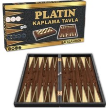 1001 Platin Kaplama Tavla Büyük Boy Backgammon Oyunu