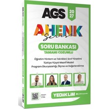 Yediiklim Yayınları 2027 Ags Ahenk Serisi Öyt , Sınıf Yönetimi , Tymm, Program Okuryazarlığı, Ölçme ve Değerlendirme Tamamı Çözümlü Soru Bankası