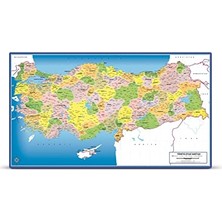Frefly Store Art Puzzle Türkiye Siyasi Haritası 81 Parça Frame Puzzle