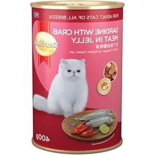 Frefly Store 400 gr Jöle Içinde Yengeç Çubuklu Sardalya, Kedi Maması
