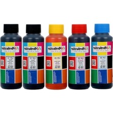 Frefly Store Tanklı Yazıcı Mürekkep Seti, 5X100GR Uyumlu