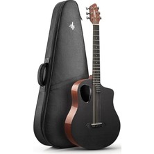 Frefly Store Rısıng-G1 Carbon Fiber Akustik Gitar (Parlak Kahverengi)