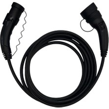Frefly Store Hims 11KW Tip 2 Premium Elektrikli Araç Şarj Kablosu 5 Metre - Siyah, IP54 Suya Dayanıklı, Tüm Elektrikli Araçlarla Uyumlu