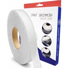 Frefly Store Hayal Tela 1.5 cm x 100 M - Çift Taraflı Yapışkan Tela - Şerit Tela - Örümcek Tela - Hayalet Tela - Dikiş Nakış Telası (Beyaz)