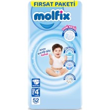 Frefly Store 3D Bebek Bezi 4+ Beden (9-16 Kg) Maxiplus, Fırsat Paketi, 52 Adet