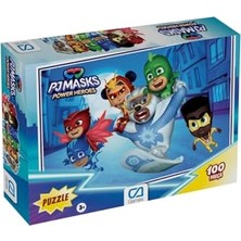 Frefly Store Pjmasks : Pijamaskeliler Lisanslı 100 Parça 34X24CM Çocuk Puzzle Yapboz Serisi