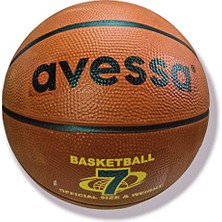 Frefly Store Avessa Kauçuk Basketbol Topu, 7 No, Yetişkin, 530 Gr, Turuncu, Brc-7t