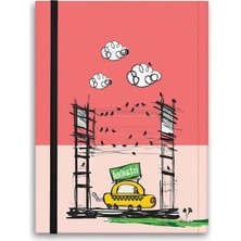 Frefly Store Renkli Defter - Çizgili ve Lastikli Tasarım