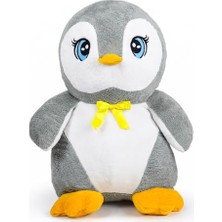 Frefly Store Özgüner Oyuncak Penguen Pelüş (Büyük Gri)