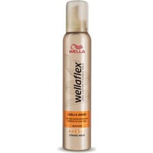Frefly Store Wella Wellaflex Curls & Waves Güçlü Tutuş Saç Köpüğü 200 Mililitre