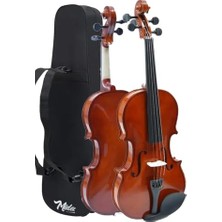 Frefly Store Midex CVL-742-TYS Profesyonel 1/2 Çocuk Kemanı Seti 8-10 Yaş (Yastık Tel Çanta Yay Susturucu Reçine)