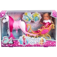 Frefly Store Simba, 105733701, Evi Love Prenses Sürüş Eğlencesi, Prenses Evi ve Özel Kıyafeti, Kış Kızağı & Atı ile Birlikte, Prenses Aksesuarları, 12CM