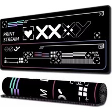 1001 Grıd Xxl Mouse Pad 90X40 Cm, Büyük Masa Matı, 3 mm Dikişli Kenar, Kaymaz Kauçuk Taban, Gaming M
