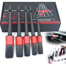 Frefly Store Araç Detay Fırçası, Otomobil Detay Fırçası Seti, Araba Detay Fırçası (5'li Paket), Tekerleklerin, Motorların, Iç Mekanın, Amblemlerin, Iç ve Dış Yüzeylerin, Havalandırma Deliklerinin Temizlenmesi Için