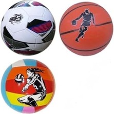Frefly Store Can Sports Basketbol Topu-Futbol Topu-Voleybol Topu 3'lü Set Karışık