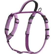Frefly Store Company Of Animals  Köpekler Için Yürüyüş Göğüs Tasması, L Boy, Mor | Saplı Hafif Köpek Koşum Takımı | Yansıtıcı ve Ayarlanabilir | Yavru Köpek Yürüyüşleri Için Ideal | Büyük Köpekler Için Uygun