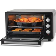 1001 CMF-500 Bakepro 52 Litre Midi Fırın, 1800W, Fanlı Pişirme, Çift Camlı Kapak, Iç Aydınlatma,