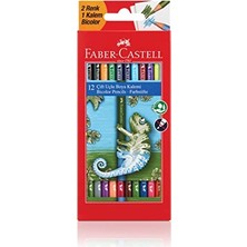 Frefly Store Faber-Castell Yerli Çift Uçlu Boya Kalemi (12 Kalem) 24 Renk (Fsc)