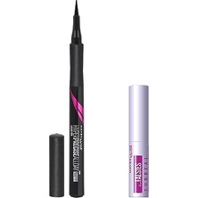 Frefly Store Maybelline New York Hyper Precise All Day Eyeliner 701 Matte Onyx (Mat Siyah) & Mini Falsies Surreal Maskara 4.7 ml Makyaj Seti