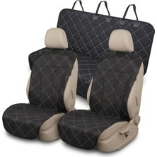 Frefly Store 3’lü Oto Koltuk Örtüsü | Araba Ön ve Arka Koltuk Koruyucu Kılıf | Kedi Köpek Çocuk Araç Örtüsü
