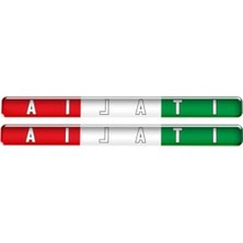 Frefly Store Italia Yazılı Italyan Çubuk 2li 3D Sticker