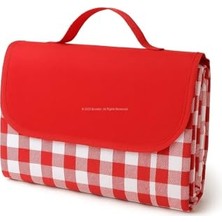 Frefly Store Busstier Piknik Örtüsü 205×160 CM, Su Geçirmez Kareli Tasarım, Kolay Temizlenebilir, Katlanabilir Portatif, Geniş Piknik ve Kamp Matı, Hafif Taşınabilir Stil