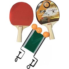 Frefly Store Masa Tenisi Seti - 2 Raketi + 3 Pin Topu + File
