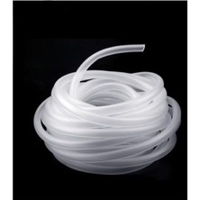 Frefly Store Silikonlu Şeffaf Akvaryum Hava Hortumu 10 Metre Iç Çap 4mm Dış Çap 6mm Deney Fıskiye Kauçuk Hortum Yağ Hava Pompa Borusu