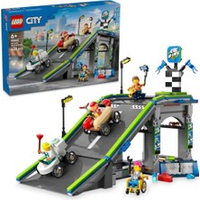 Frefly Store LEGO City Senin Kuralların: Yarış Arabası Rampa Parçası 60460-6 Yaş ve Üzeri Çocuklar Için Sürücü Minifigürü Içeren Yaratıcı Oyuncak Yapım Seti, Doğum Günü Hediyesi (436 Parça)