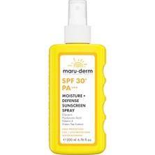 Frefly Store Maru.derm Spf 30+ Nemlendirici + Koruyucu Güneş Kremi Spreyi 200 ml