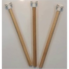 Frefly Store Papağan Tüneği Ahşap (Cennet - Sultan - Forpus) 25 cm 3 Adet