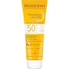 Frefly Store Bioderma Photoderm Lait Ultra SPF50+ Tüm Ciltler Için Çok Yüksek Korumalı Süt Formda Yüz, Vücut Güneş Kremi 200 ml