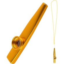 Frefly Store MK-02Y Metal Kazoo Ip Askılı Alüminyum Alaşım Sarı
