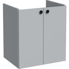 Frefly Store Vitra Shift T20 81003 Kapaklı Lavabo Dolabı, Kül Gri, 60 cm