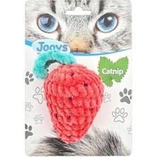 Frefly Store Kadife Çilek Kedi Oyuncağı