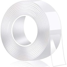 Frefly Store 1 Metre Çift Taraflı Nano Bant - Güçlü Yapışkan, Yeniden Kullanılabilir