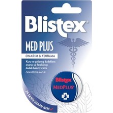 Frefly Store Blistex Medplus Kavanoz Kuru ve Çatlamış Dudaklara Onarıcı ve Ferahlatıcı Dudak Bakım Kremi Spf 15