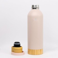 Frefly Store 500 ml Kapasiteli Sızdırmaz Matara - Doğal Bambu Taban