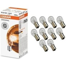 Frefly Store Osram 12V 93 P21W Stop Sinyal Ampulü (Tek Duy) 10 Adet Orjinal 7506