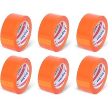 Frefly Store 45 mm x 100 mt Turuncu Koli Bandı 6 Adet