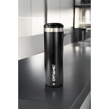 Frefly Store 500ML Paslanmaz Çelik Termos, 7 Saat Sıcak 10 Saat Soğuk Saklama, Siyah/krem
