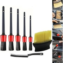 Frefly Store Aee® 7'li Araç Içi Temizlik Fırça Seti Oto Detay Fırçası Yumuşak Toz Alma Klima Havalandırma Torpido Temizlik Aleti Jant Köpük