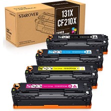 Frefly Store 131X Hp 131A 131X Laserjet Pro 200 Color Mfp M276NW ile Uyumlu | Hp Laserjet Pro 200 Color Mfp M276NW M276N M251NW M251N CP1515N CM1415FNW CM1312NFI CP1215 125A CB540A 128A ile Uyumlu