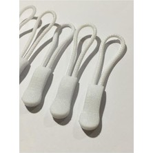 Frefly Store 10 Adet Beyaz Fermuar Elcik Ipi Seti, Pratik Kullanım Için