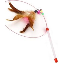 Frefly Store Tüylü Çıngaraklı Kedi Yakalama Oyuncağı, 90 cm Uzunluğuyla Interaktif Oyunlar Için Ideal.